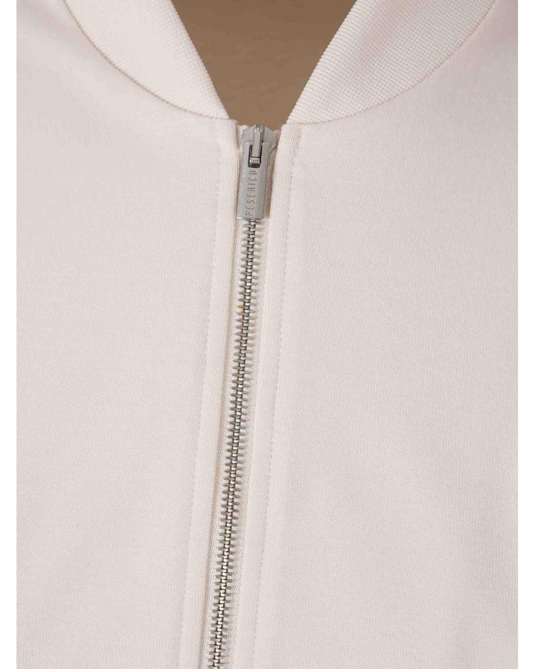 Peserico Pink Zip Front Sweatshirt
