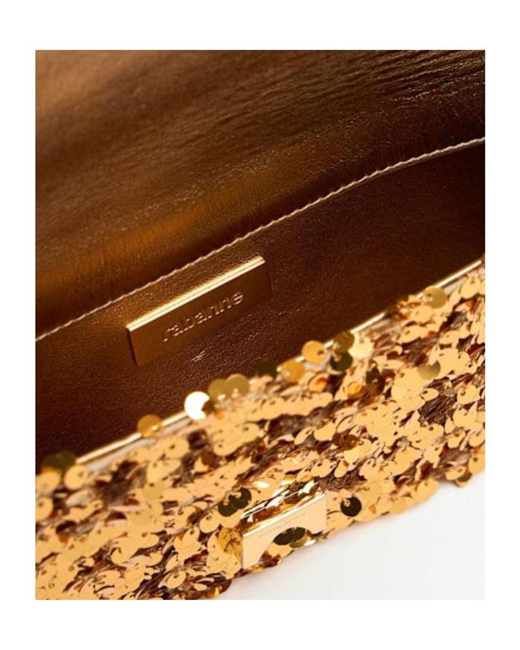 Rabanne Metallic Handbag With Chain Handle