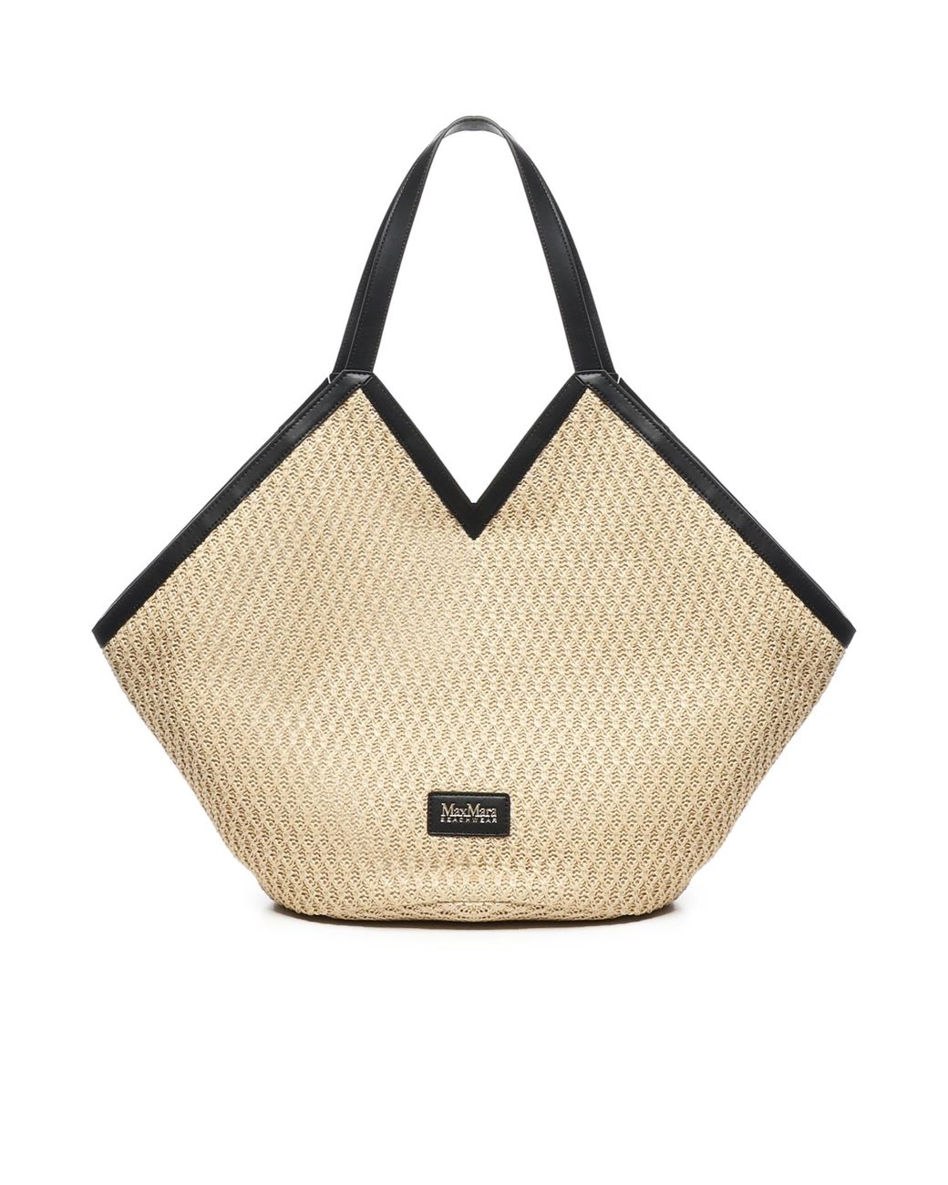 Max Mara Luigi Raffia Tote Bag in Natural | Lyst