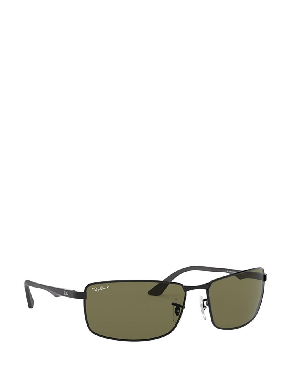 Ray-Ban Green Rb3498 Rectangular Frame Polarised Sunglasses for men