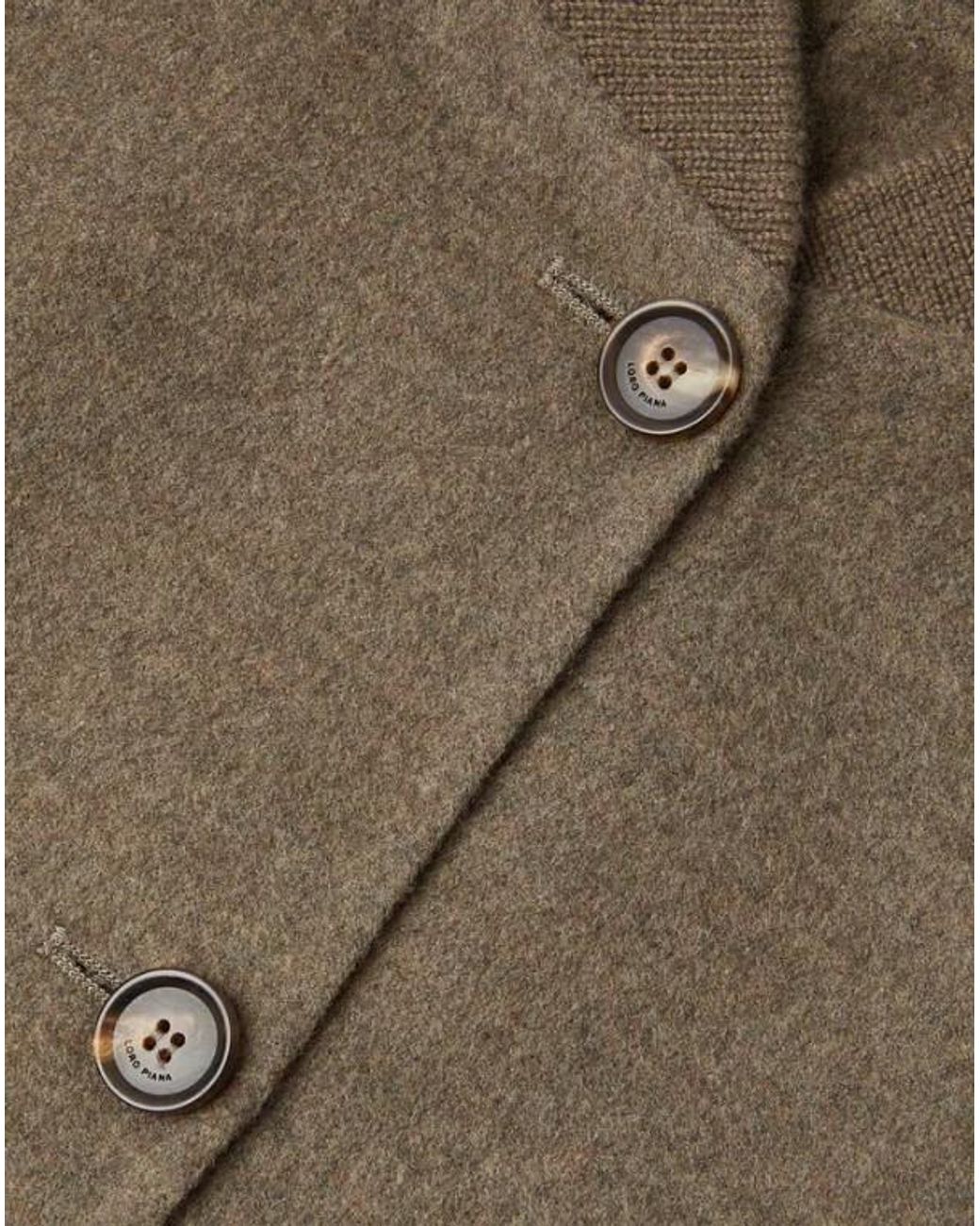 Loro Piana Brown Long Sleeve Buttoned Coat