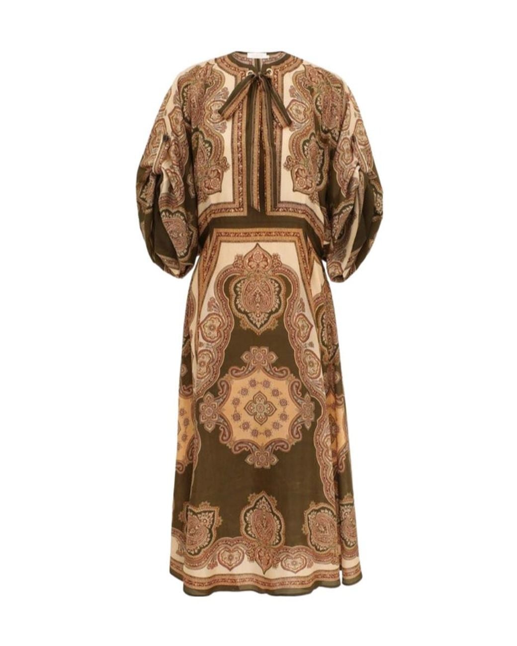 Zimmermann Natural Printed Kaftan Dress