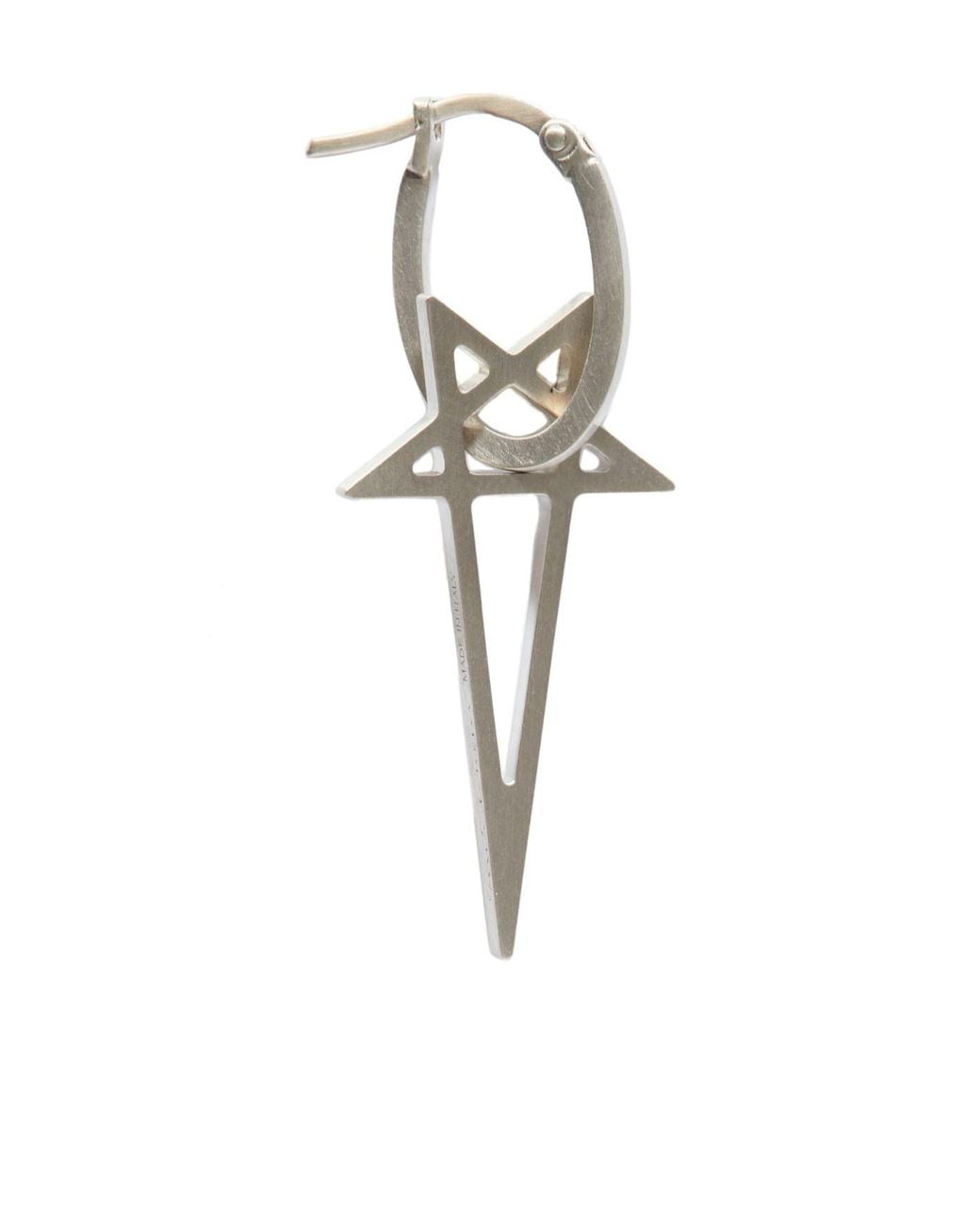 Rick Owens White Bijoux Drop Earrings for men