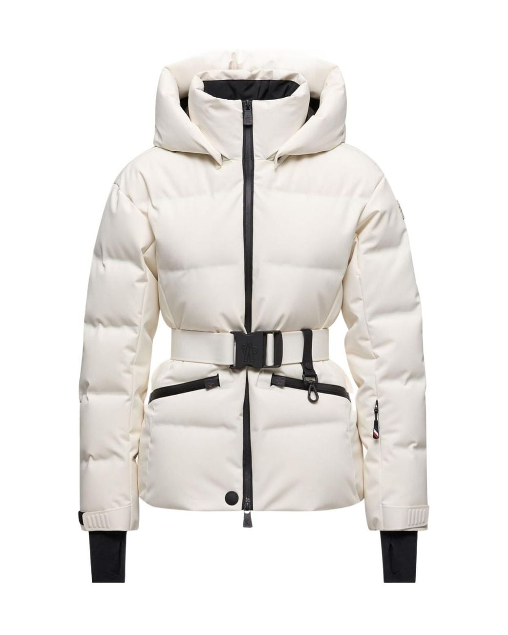 Moncler Natural Tolima Hooded Insulated Ski Jacket