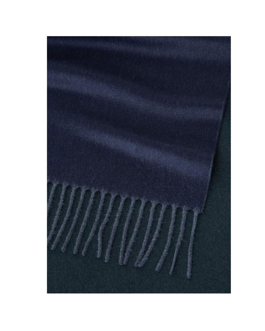 Loro Piana Blue Fringed Scarf for men