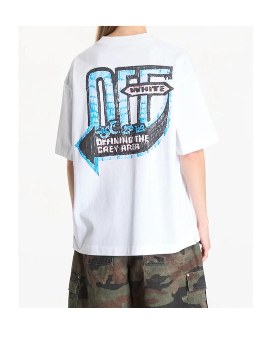 Off-White c/o Virgil Abloh White Graphic-Print Short-Sleeve T-Shirt for men
