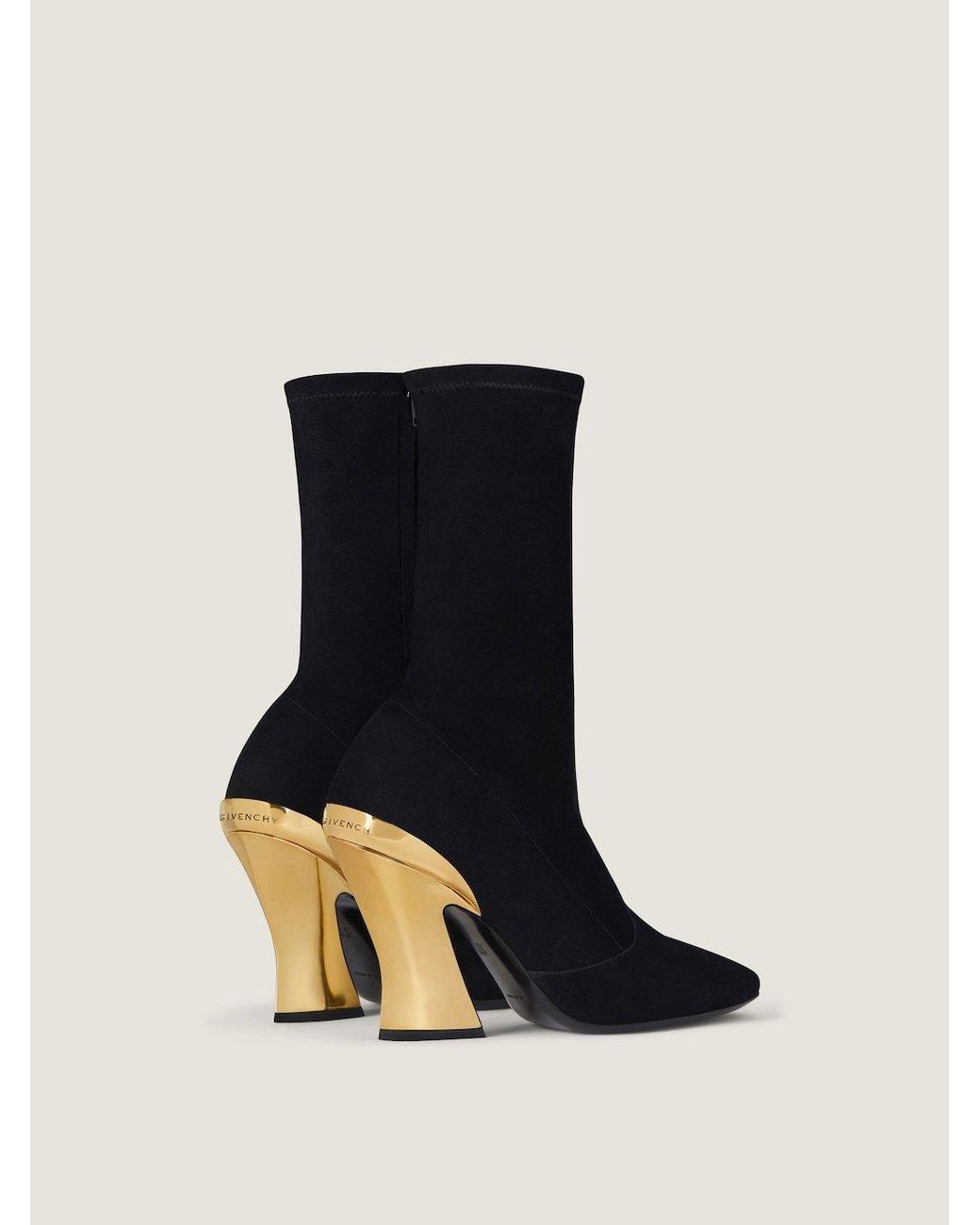 Givenchy Black Sculpted Ankle Boots