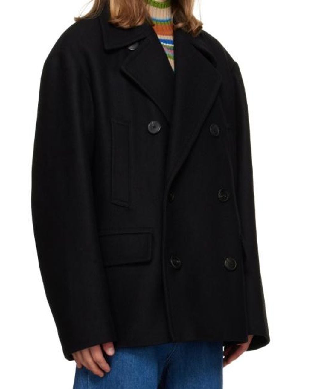 Dries Van Noten Black Long-Sleeve Casual Jacket for men