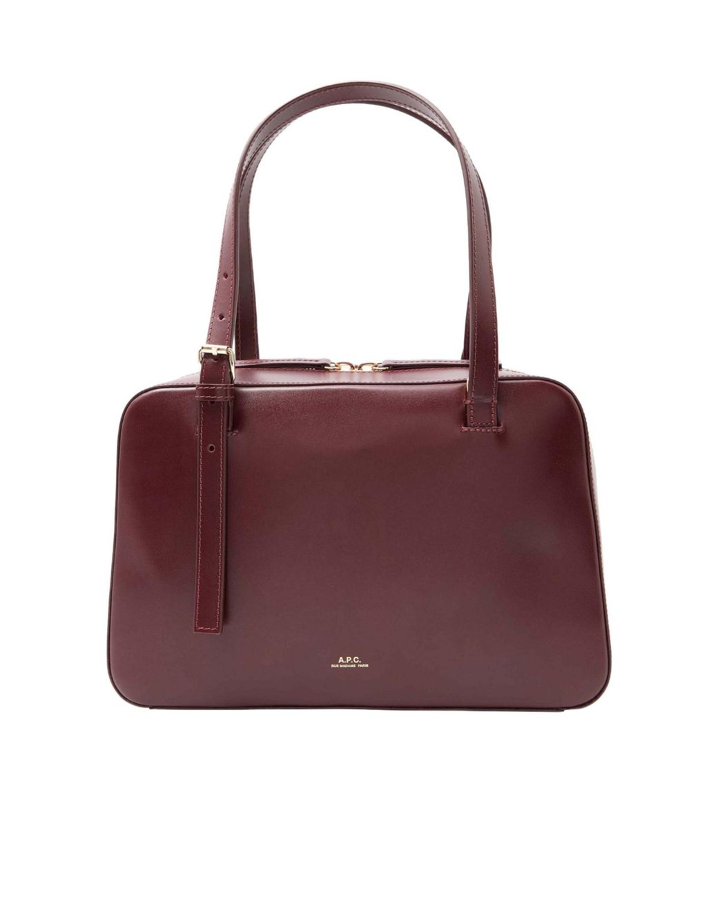 A.P.C. Purple Logo Printed Shoulder Bag
