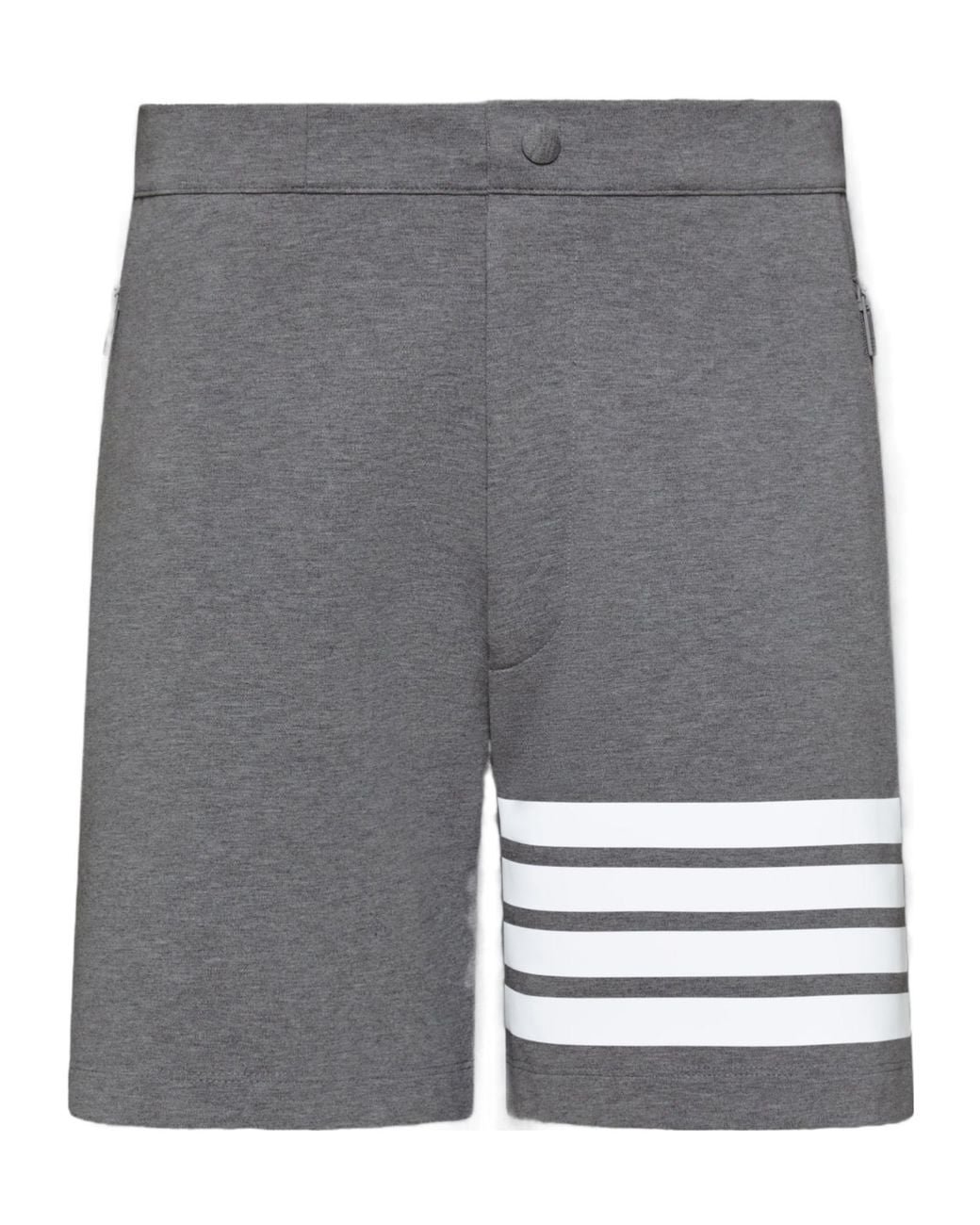Thom Browne Gray Zipped Pocket Shorts for men