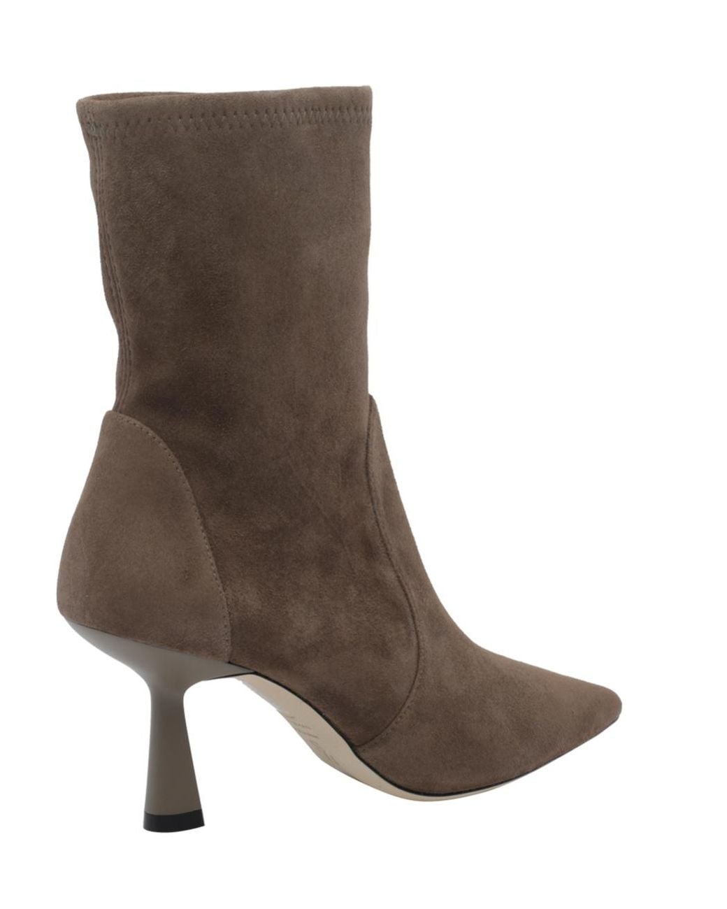 Stuart Weitzman Brown Pointed-Toe High-Heeled Ankle Boots