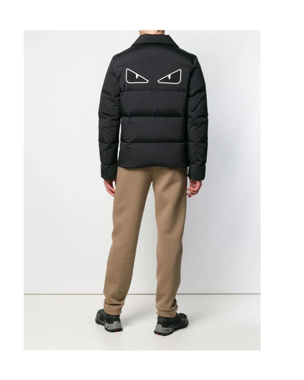 Fendi Black Hooded Down Jacket for men