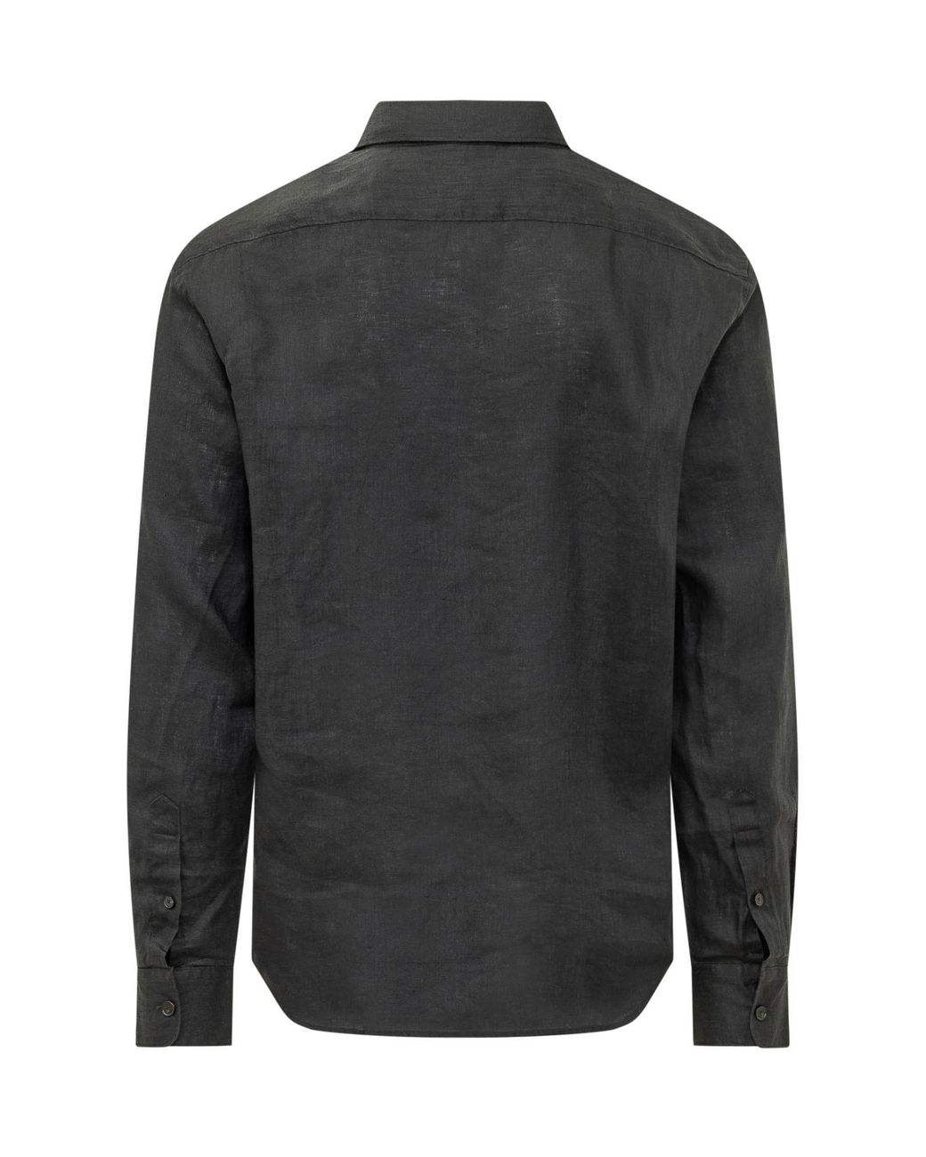 Palm Angels Black Logo Embroidered Shirt for men