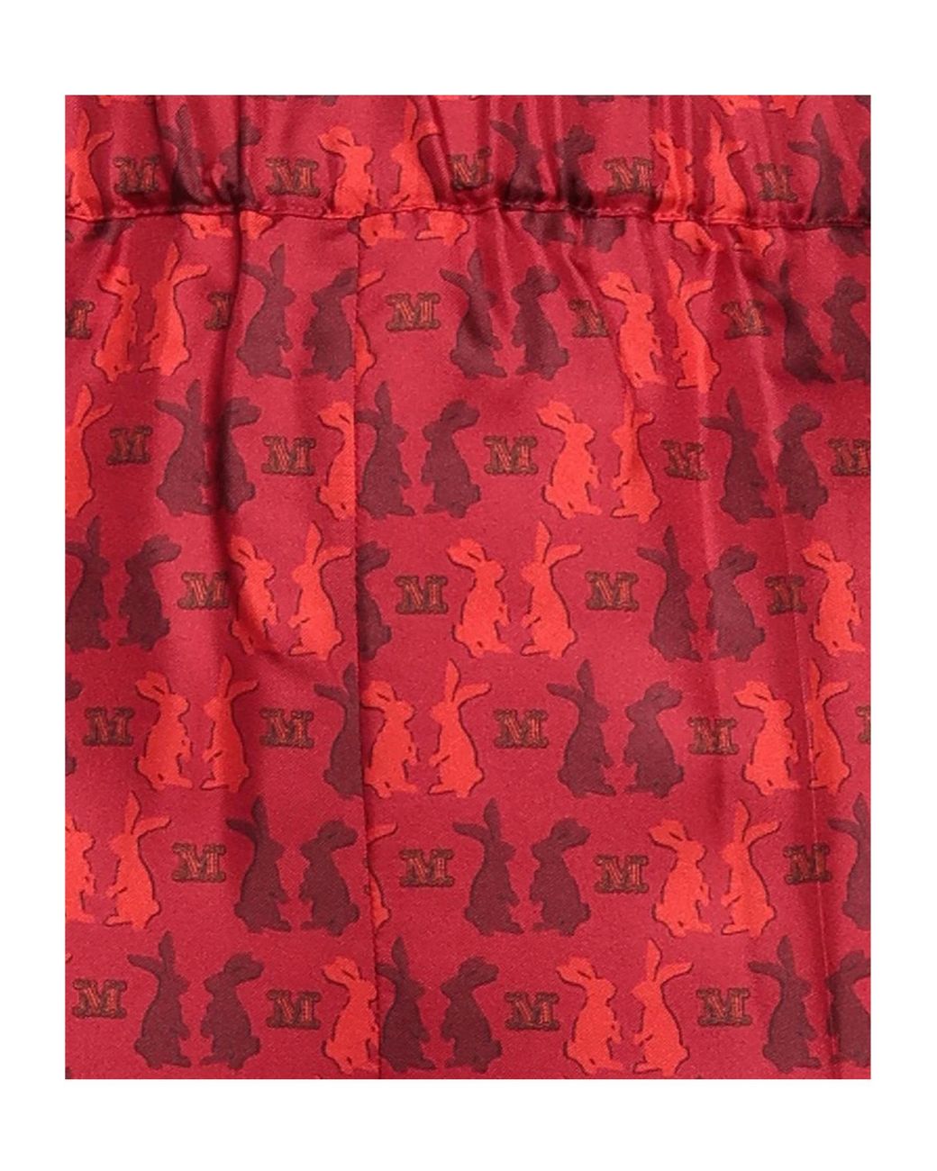 Max Mara Red Patterned Pocket Pants