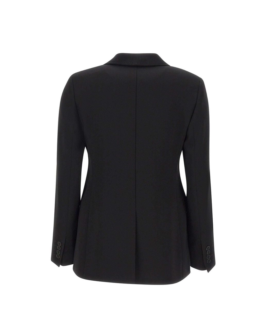 Max Mara Black Studio Linz Single-Breasted Tailored Blazer