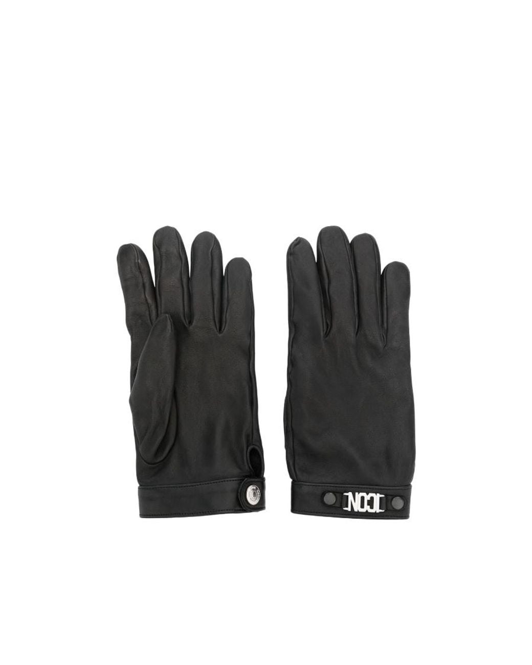 DSquared² Black Icon Evening Gloves for men