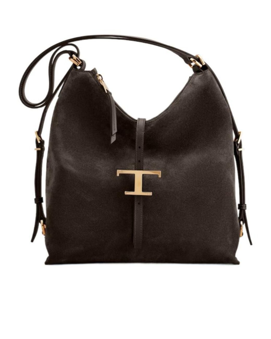 Tod's Metallic Logo Plaque Shoulder Bag