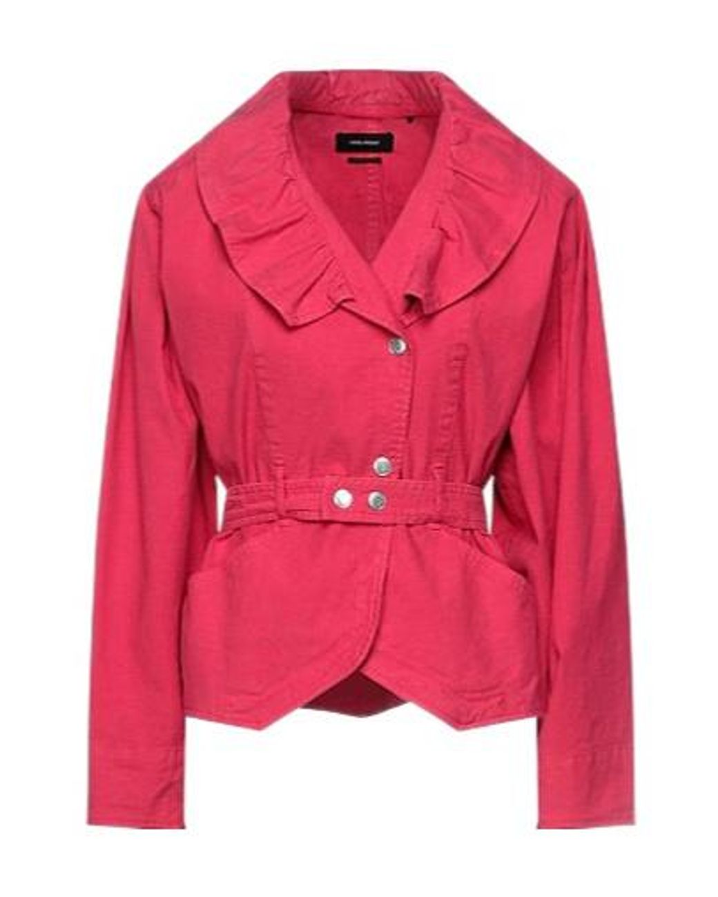 Isabel Marant Red Casual Long-Sleeved Coat