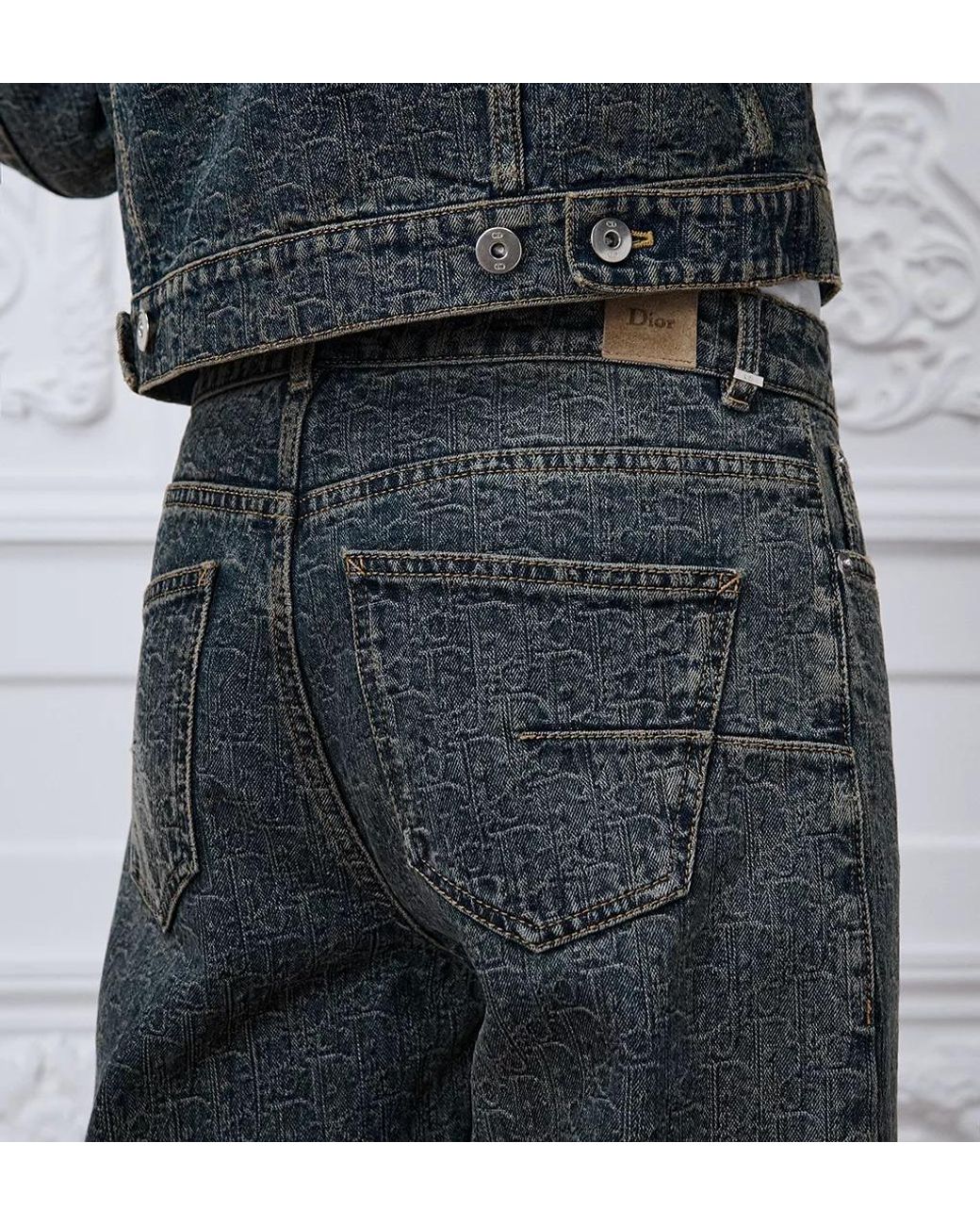 Dior Gray Regular-Fit Jeans