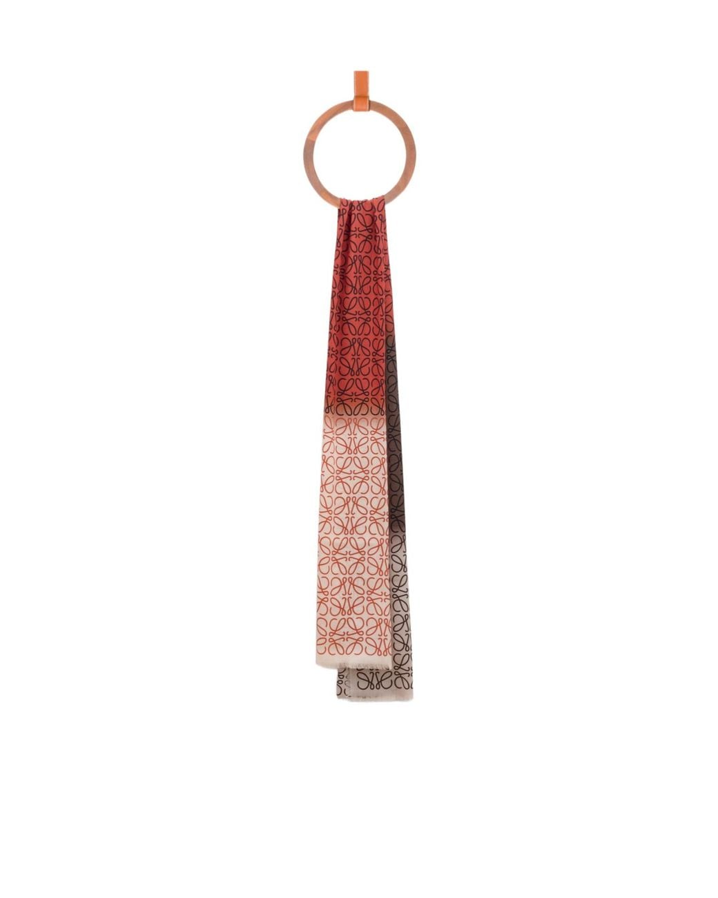 Loewe White Gradient Effect Scarf