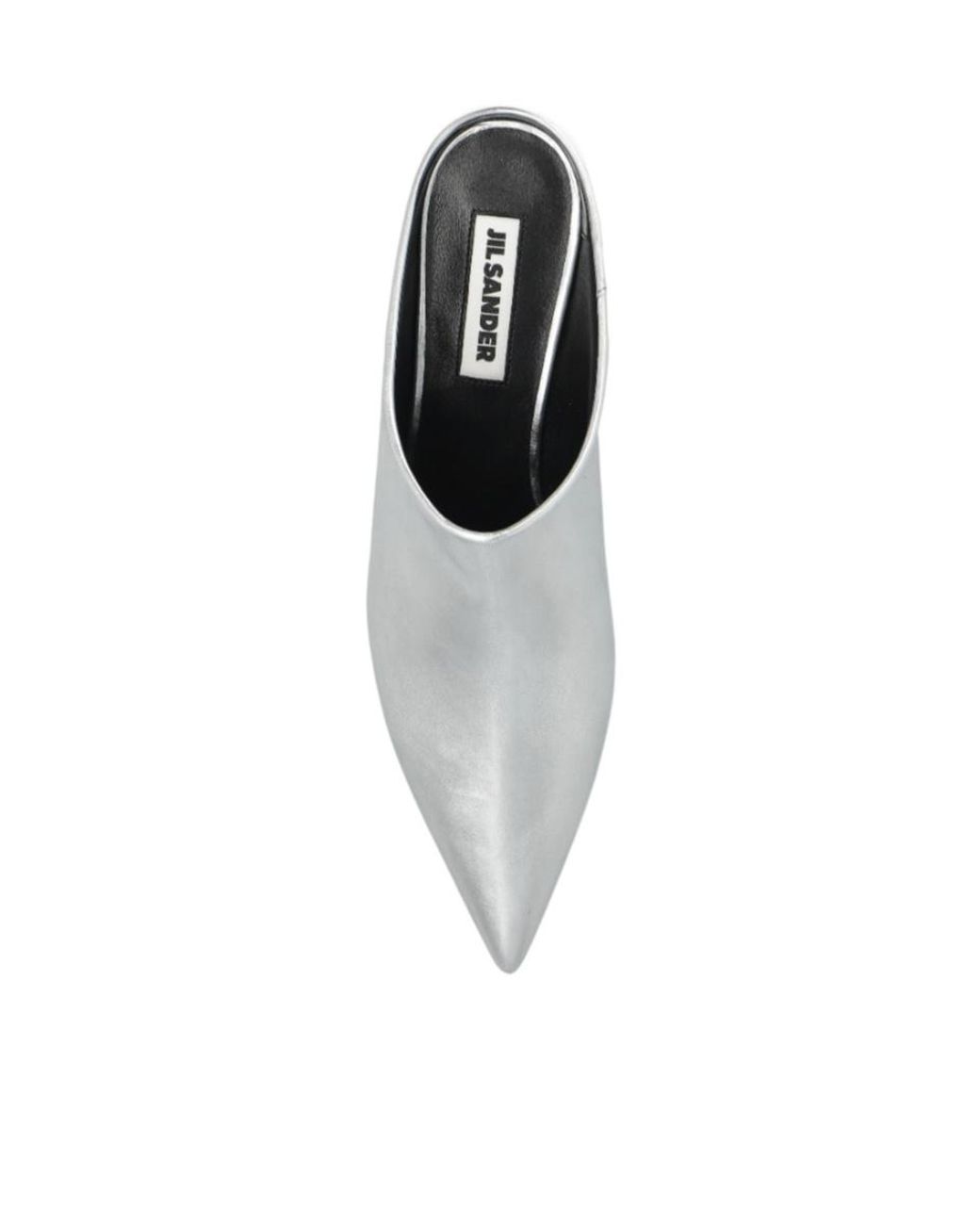 Jil Sander White Pointed Toe Slip-On Sandals
