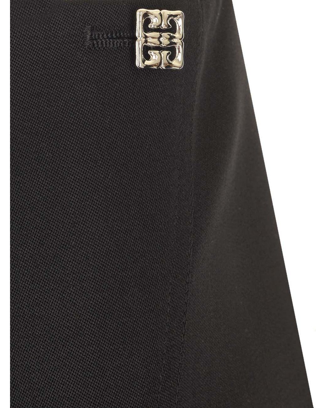 Givenchy Black 4G Plaque Mini Skirt