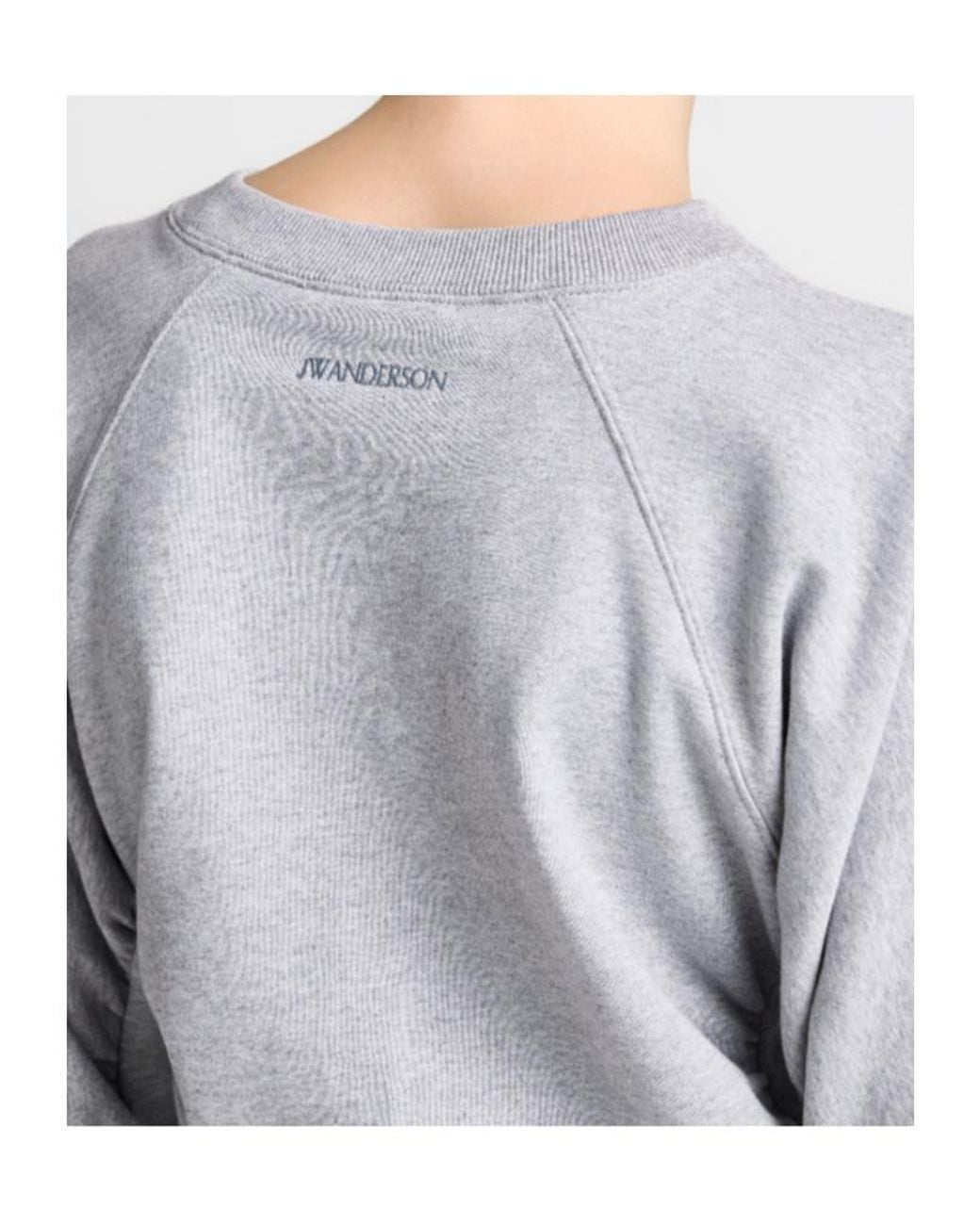 J.W. Anderson Gray Jw Anderson Ruched Sleeve Sweatshirt