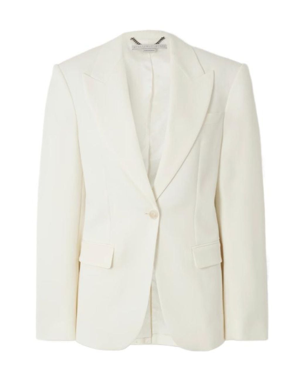 Stella McCartney White Single-Breasted Blazer