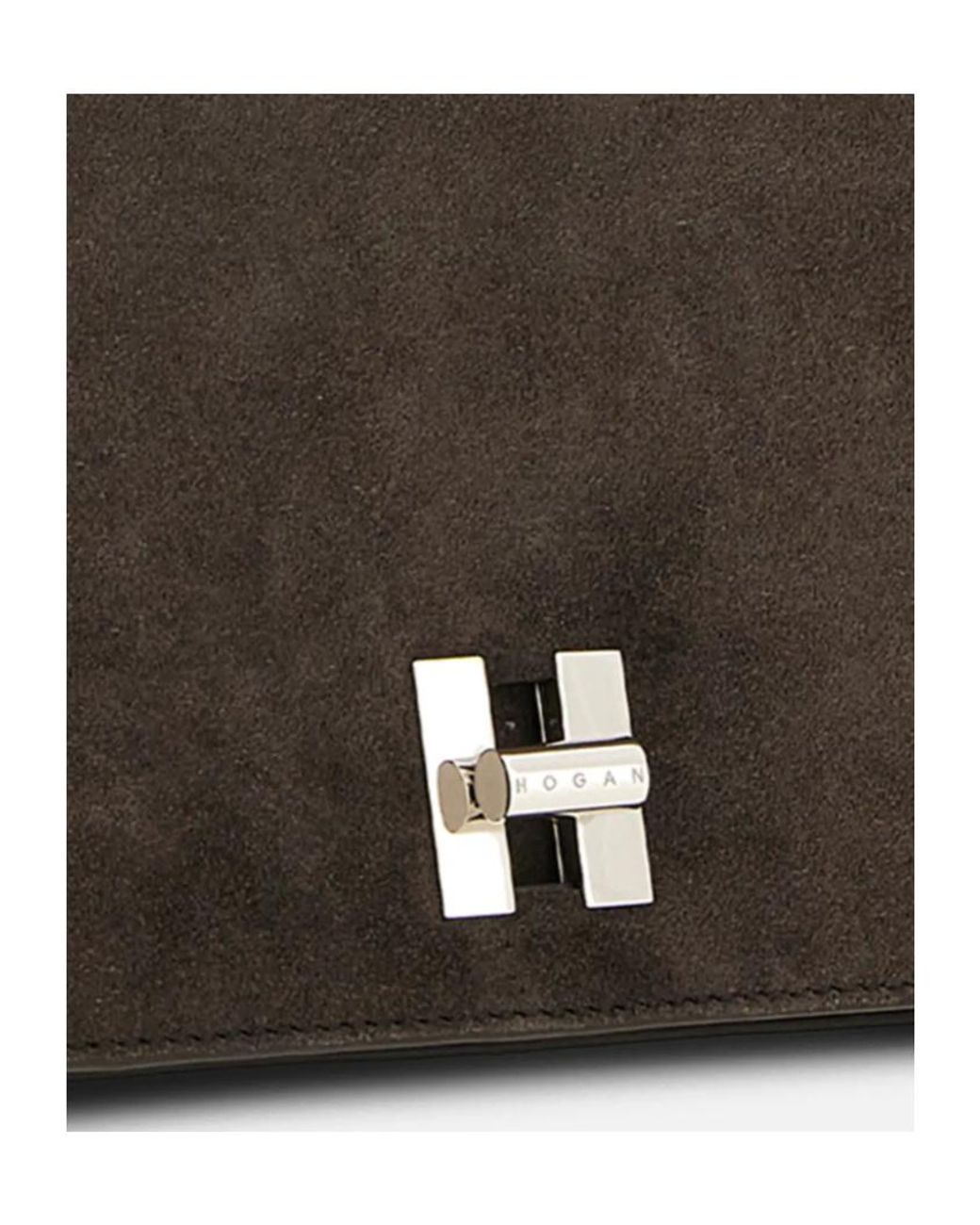 Hogan Black H-Turn Flap Bag