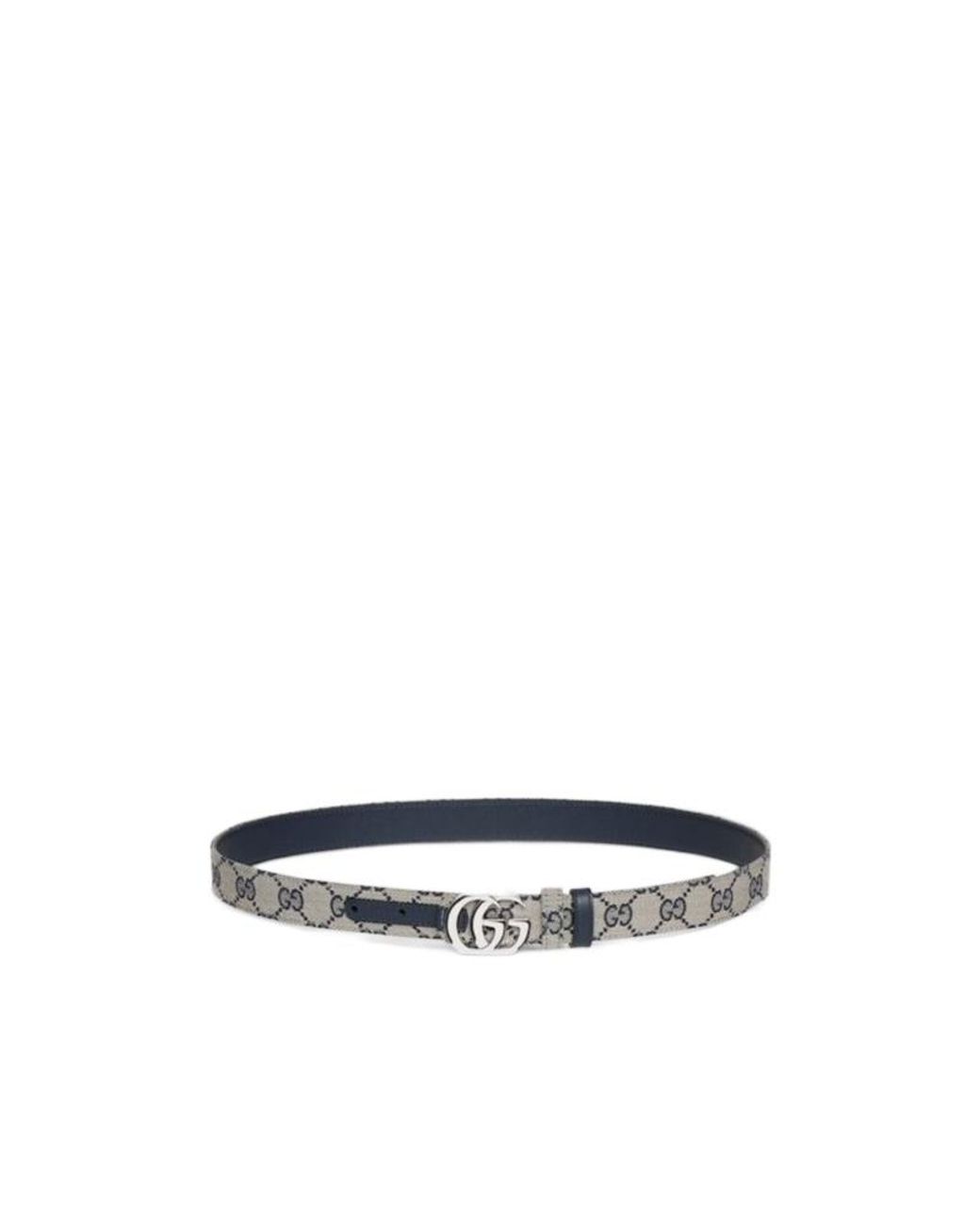 Gucci Multicolor Cut Gg Marmont Reversible Belt