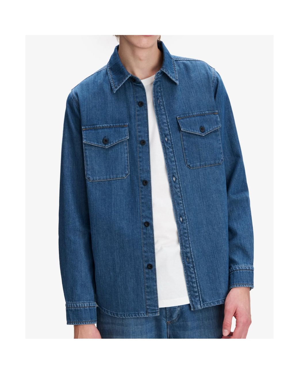 A.P.C. Blue Denim Shirt for men