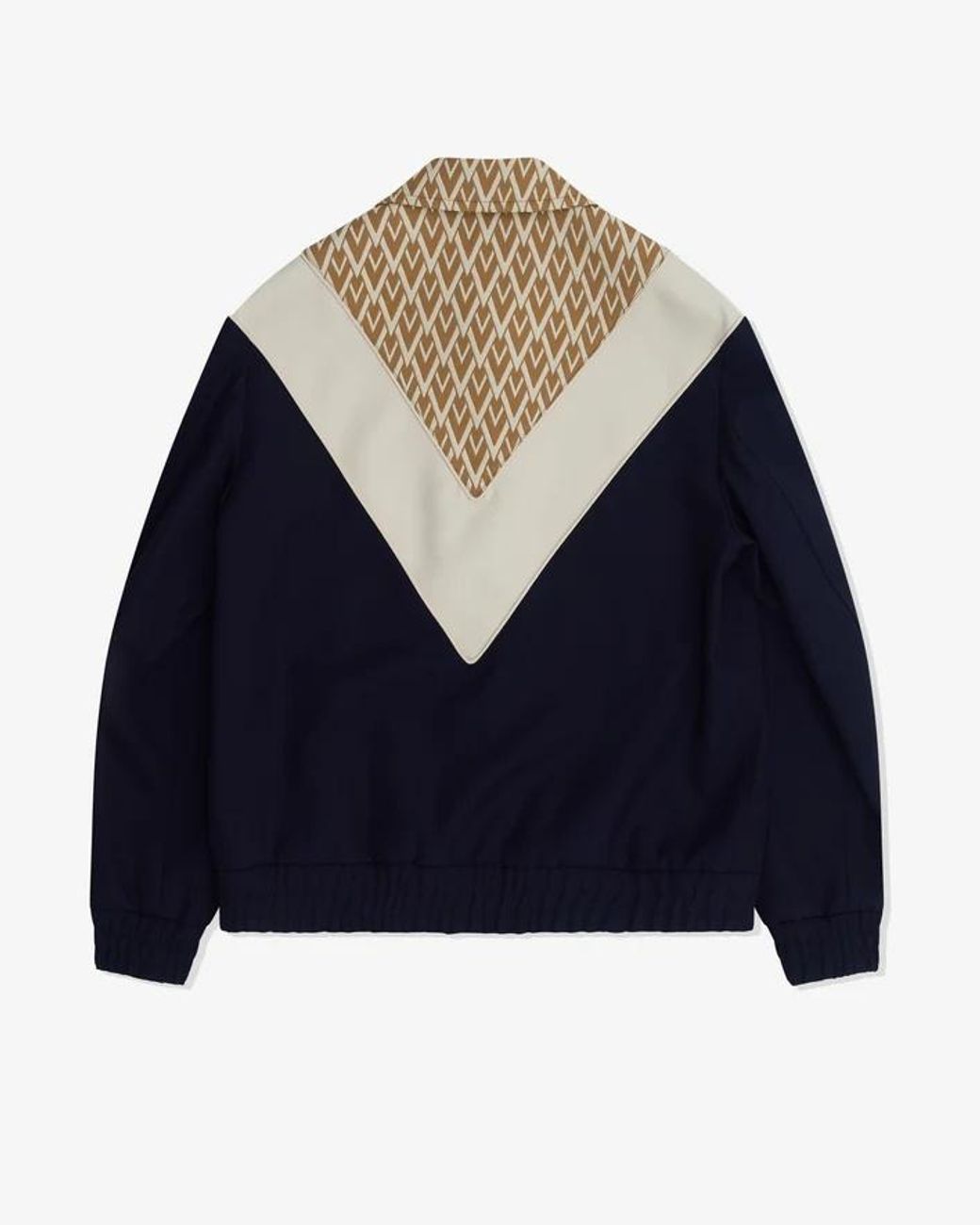 Valentino Blue Vlogo Patch Zip-Up Jacket for men