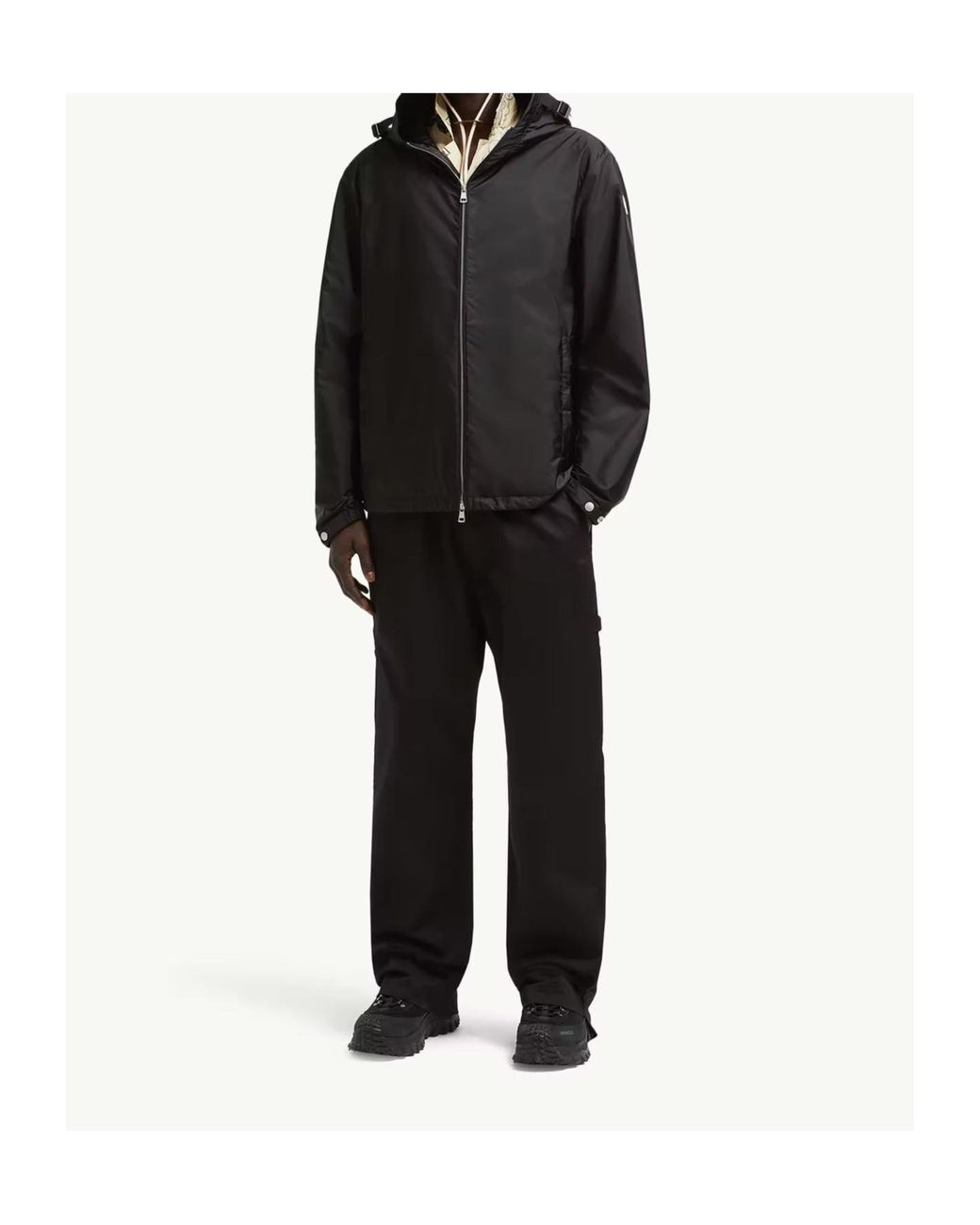 Moncler Black Remoray Zip Hooded Jacket for men