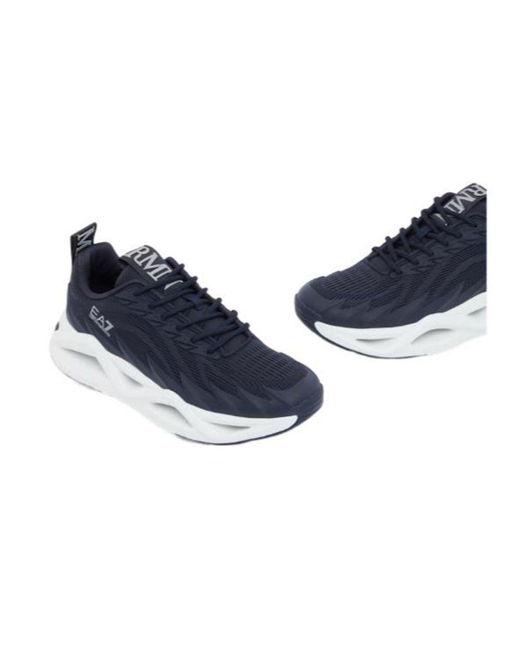 EA7 Blue Logo Detail Sneakers for men