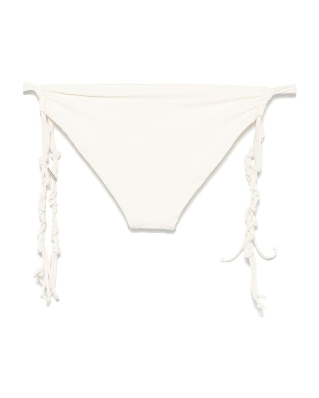 Jil Sander White Tangle Bikini Bottoms