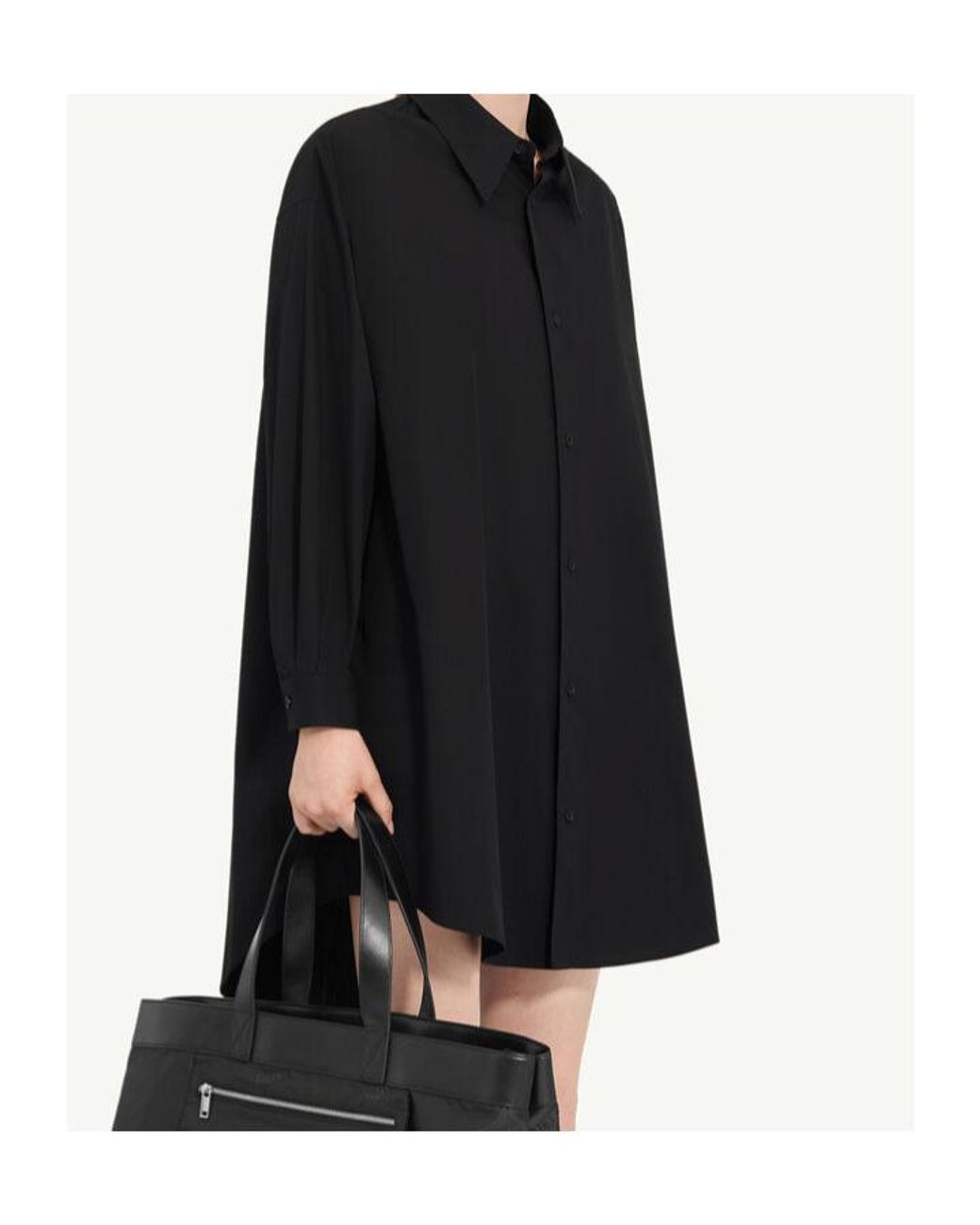 MM6 by Maison Margiela Black Shirt Dress