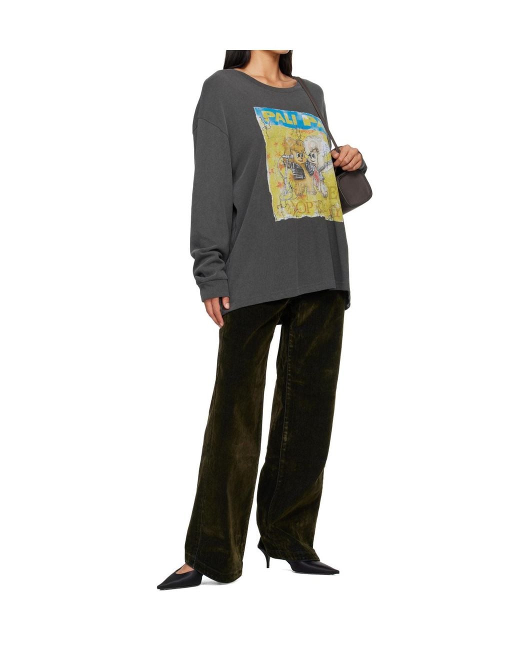 OPEN YY Gray Pet Club Rocke Long-Sleeve T-Shirt
