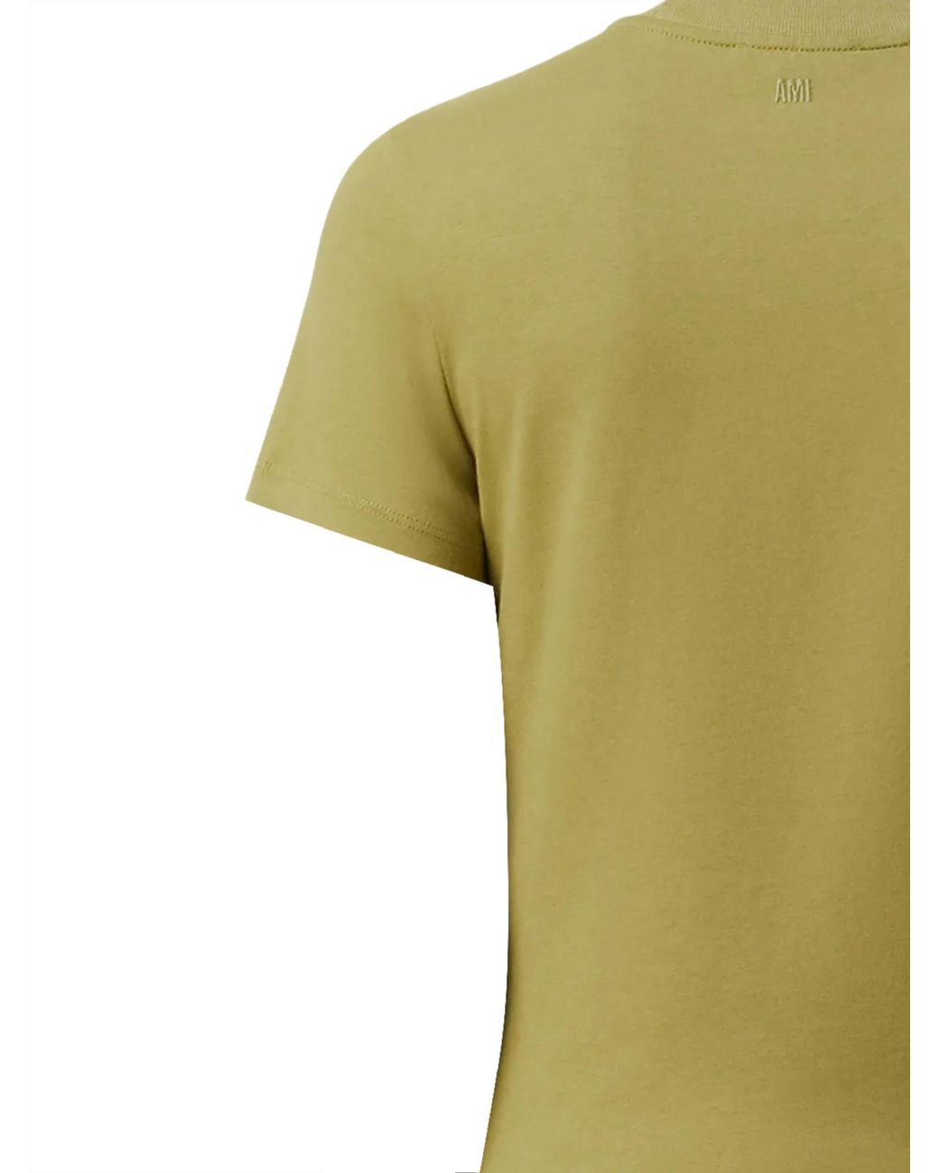 AMI Green Ami Ami De Coeur Crewneck T-Shirt