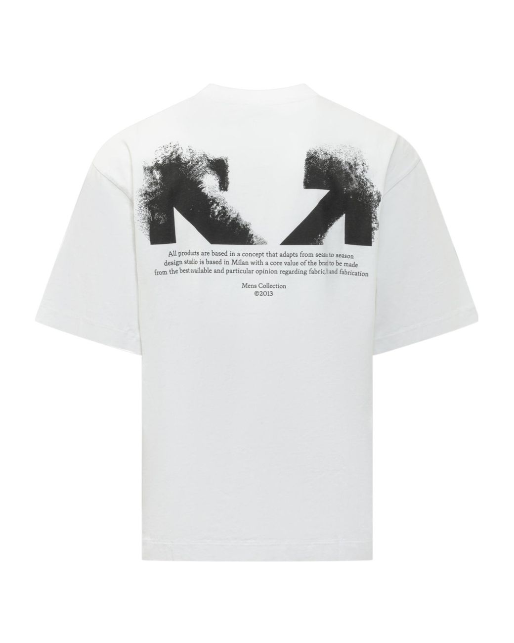 Off-White c/o Virgil Abloh White Half Arrow Skate Print T-Shirt for men