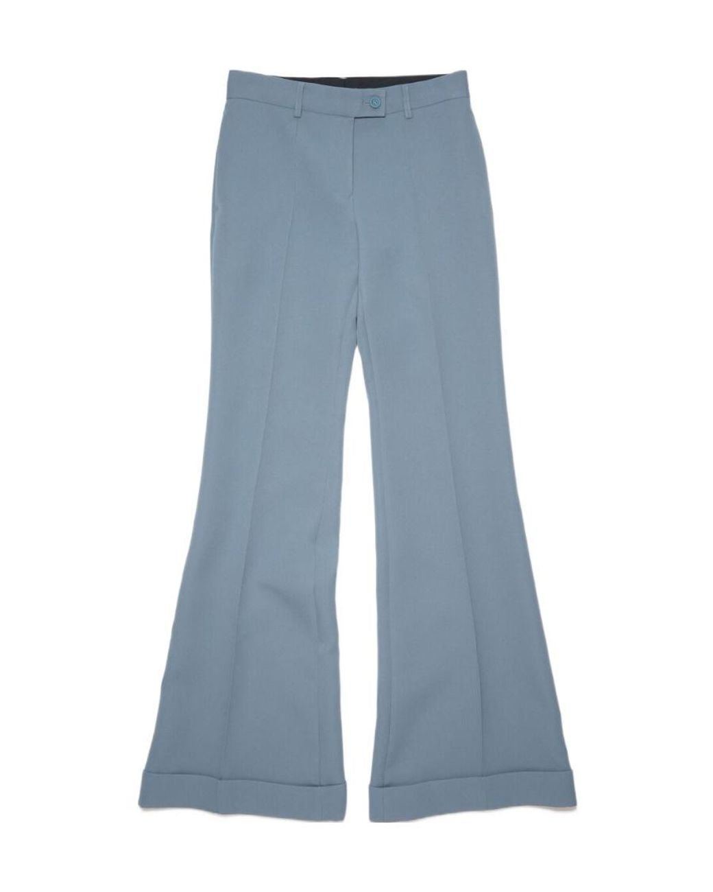 Acne Blue High-Waisted Trousers