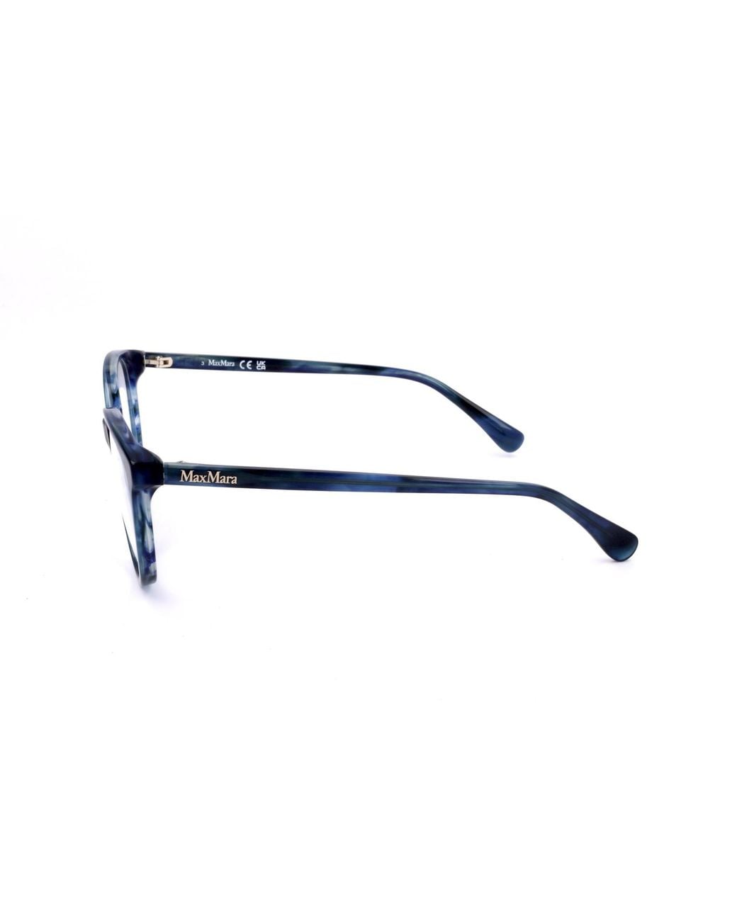 Max Mara White Cat-Eye Frame Glasses