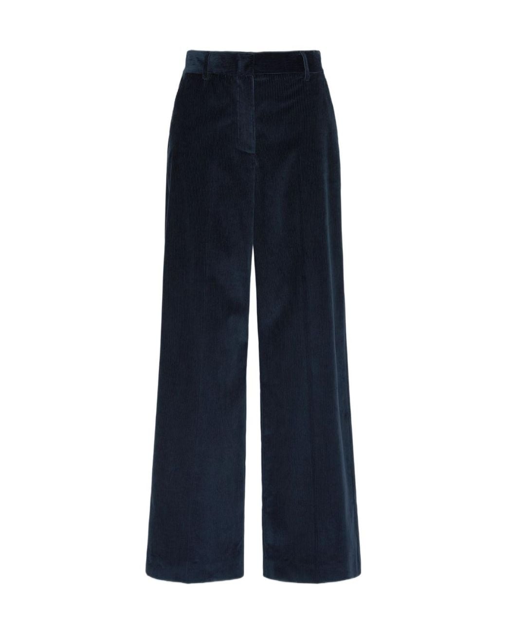 Weekend by Maxmara Blue Wide-Leg Corduroy Pants