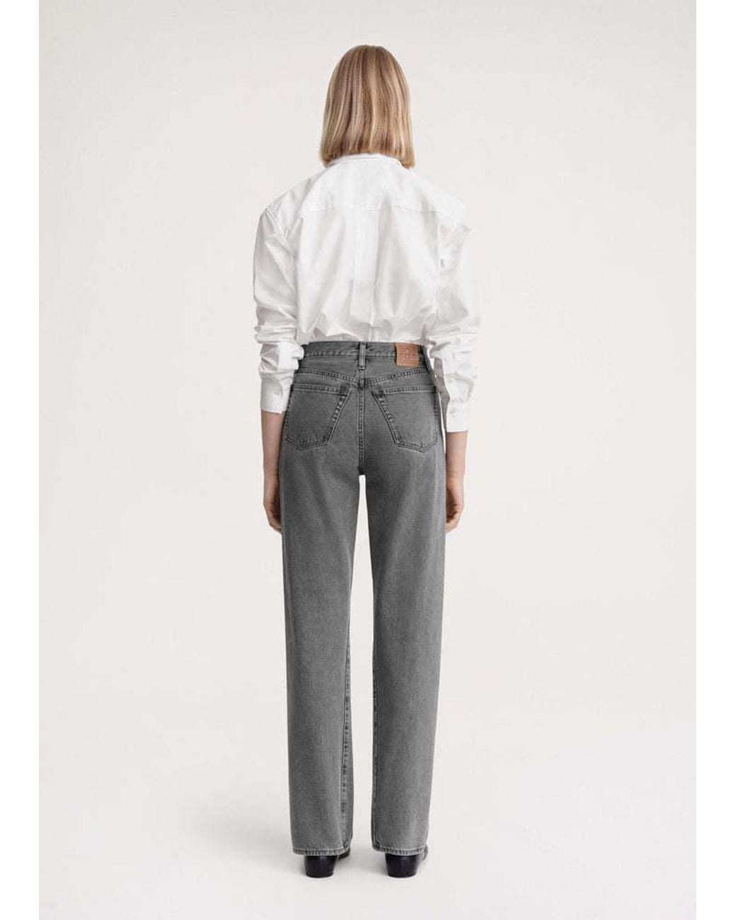 Totême Gray Totême Wide-Leg Jeans