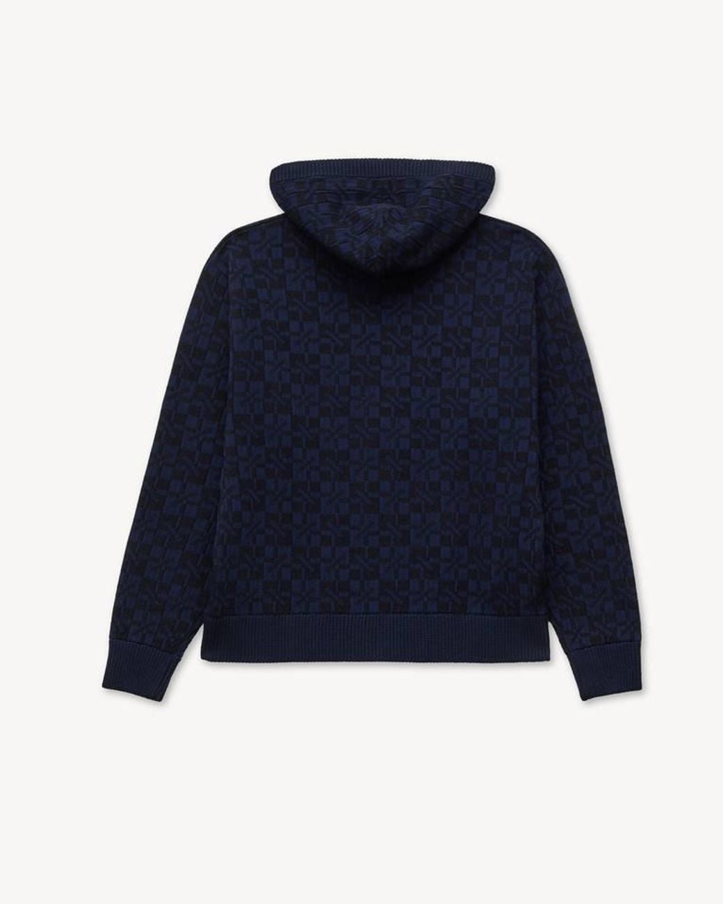 KENZO Blue 'Gram' Knitted Hoodie for men