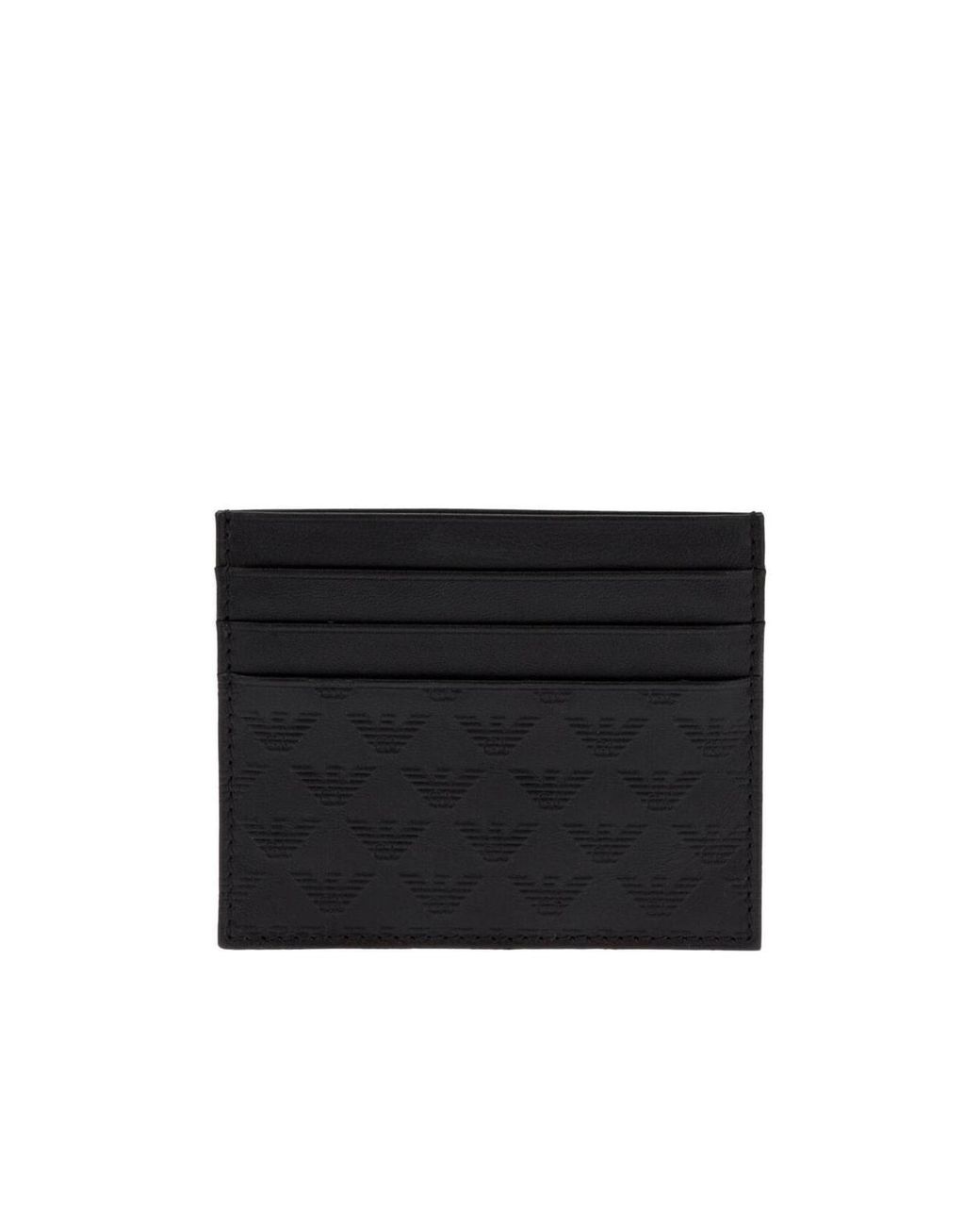 Emporio Armani Black Logo Card Holder for men