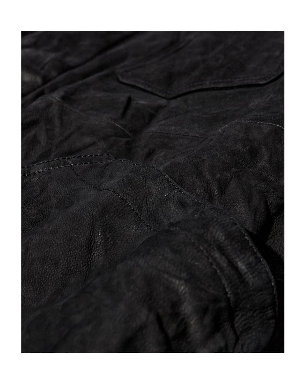 Visvim Black Button-Front Long-Sleeve Leather Jacket for men