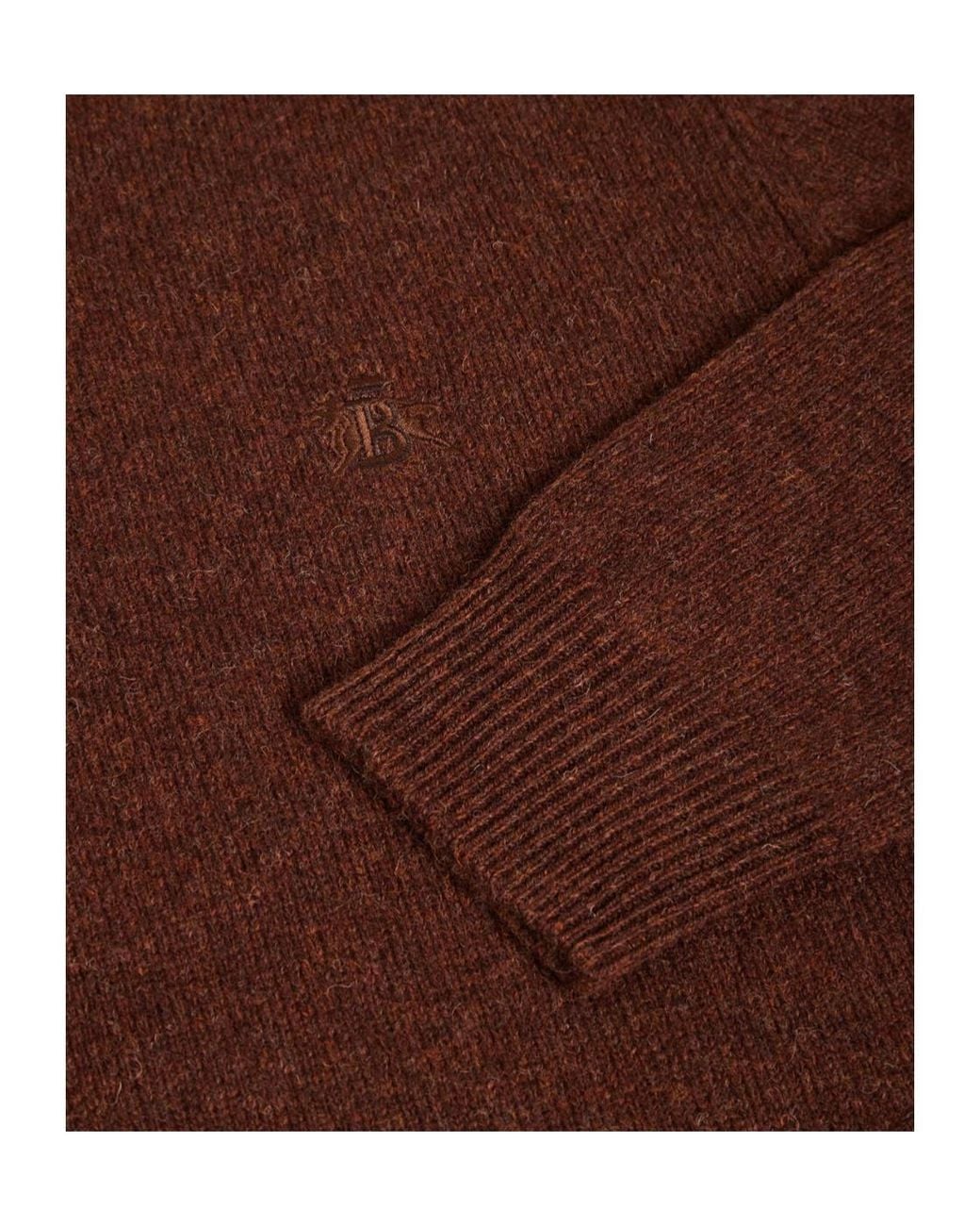 Baracuta Brown Shetland Sweater for men