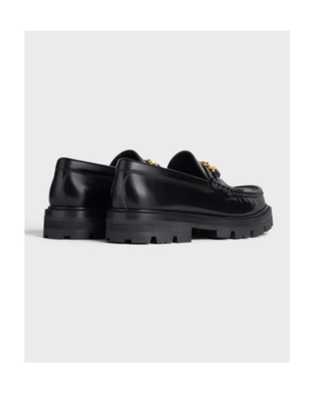 Céline Black Margaret Loafer With Triomphe