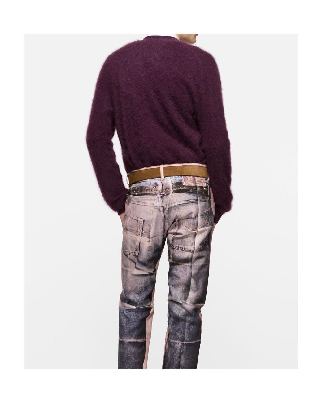 Acne Purple Cashmere Cardigan for men