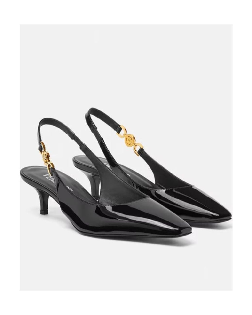 Versace Black Medusa '95 Slingback Pumps